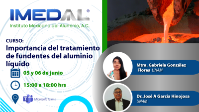 Curso: Importancia del tratamiento de fundentes del aluminio líquido